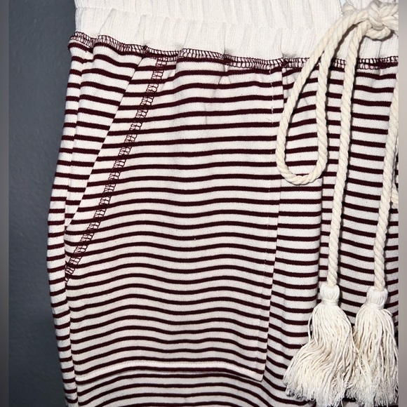 NWT By the River Moon River 2 Piece Striped Puff Sleeve Sweatshirt & Joggers Set - Picture 8 of 15